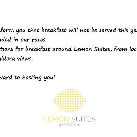 Lemon Suites Santorini Fira  Exteriér fotografie